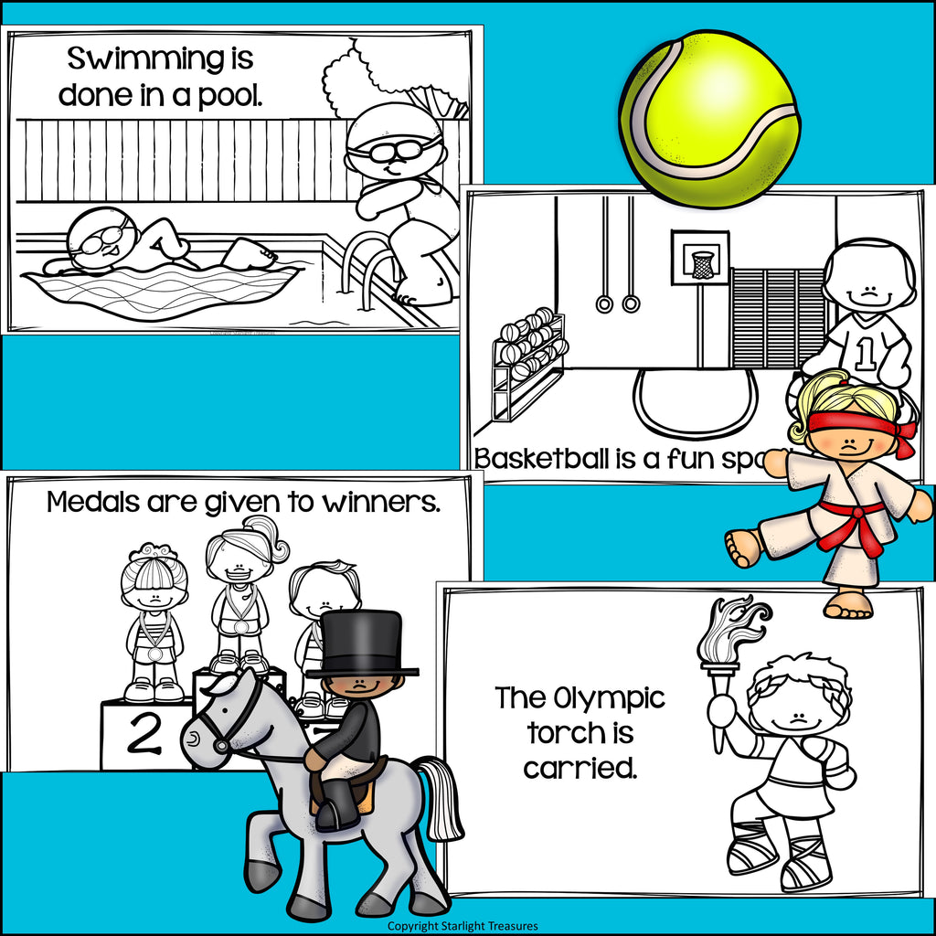 Summer Games 2024 Mini Book for Early Readers