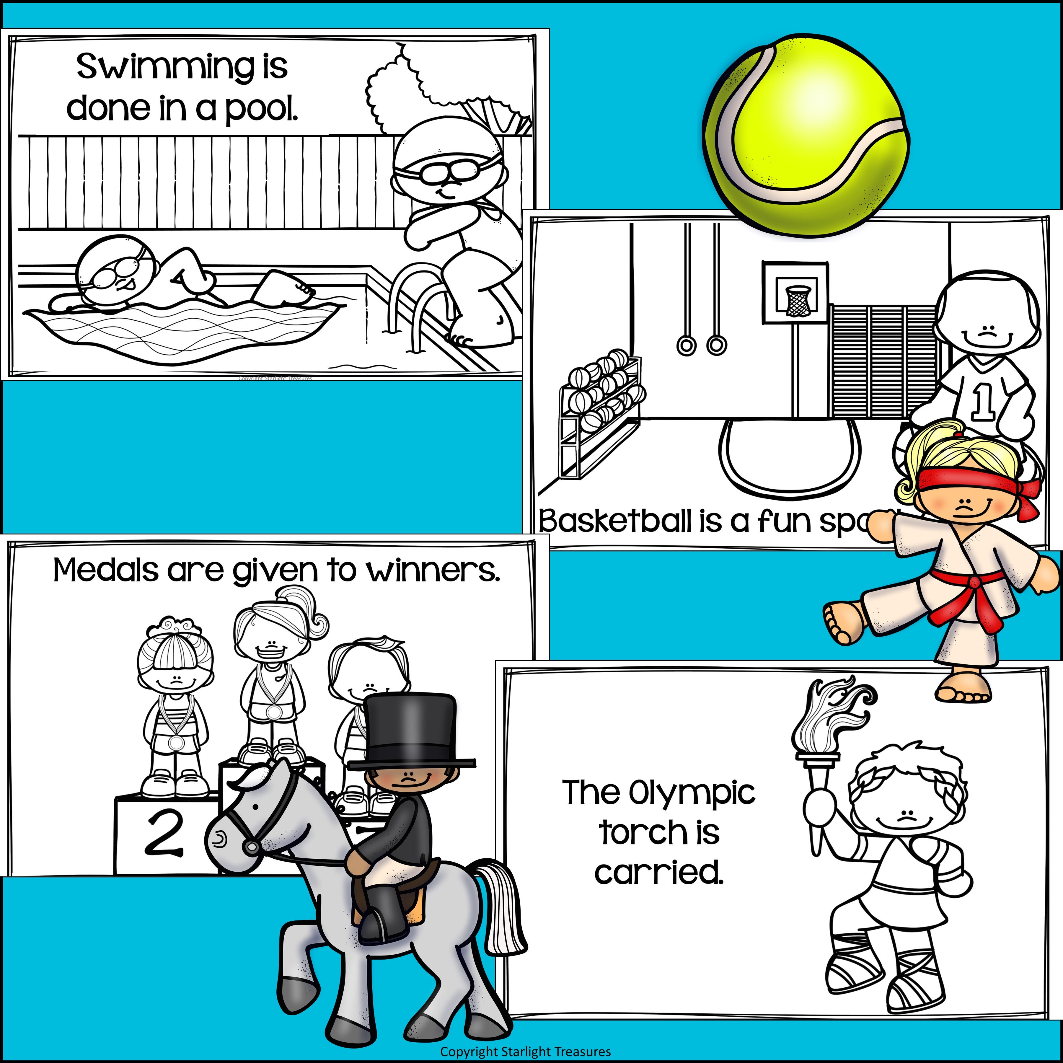 Summer Games 2024 Mini Book for Early Readers