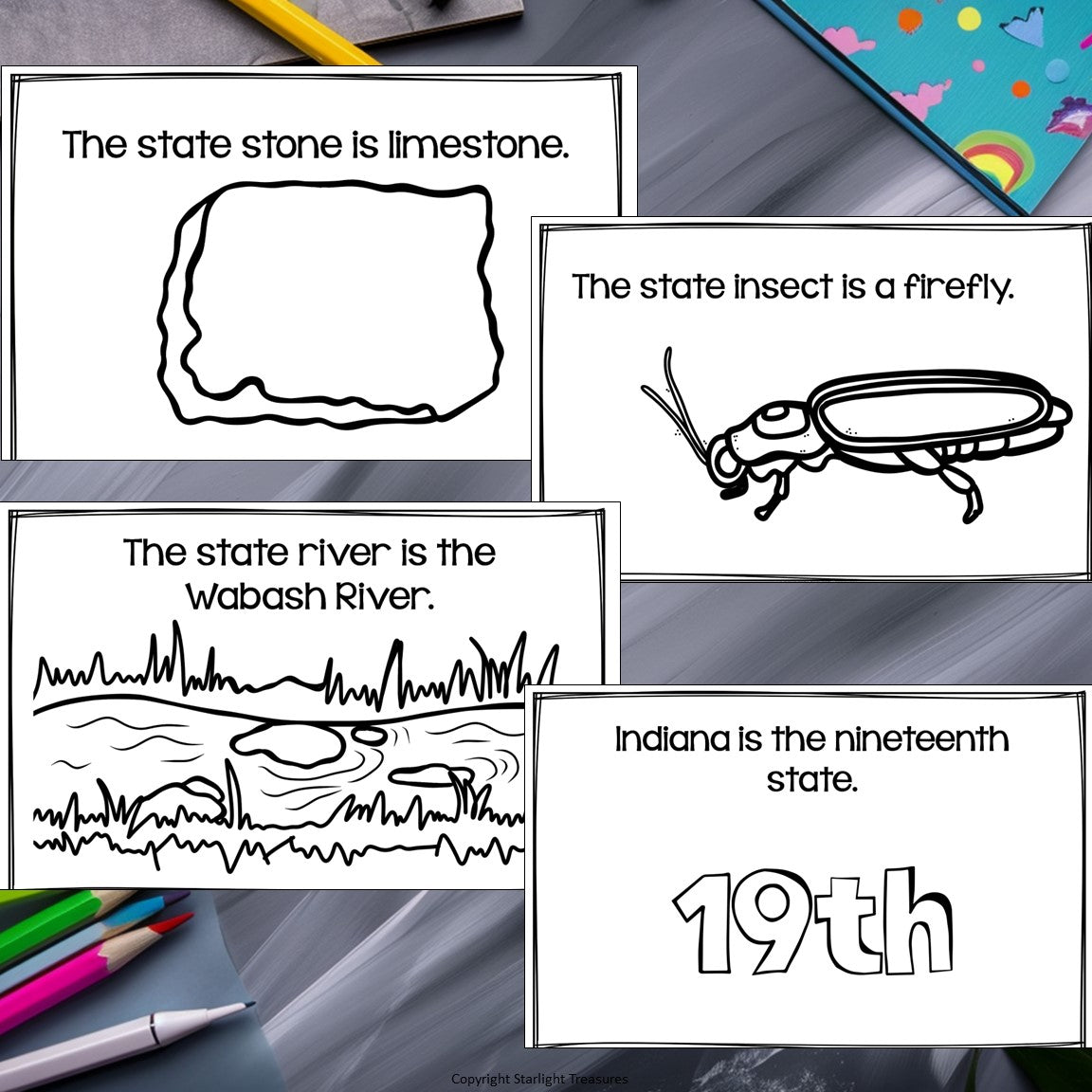Indiana Mini Book for Early Readers - A State Study