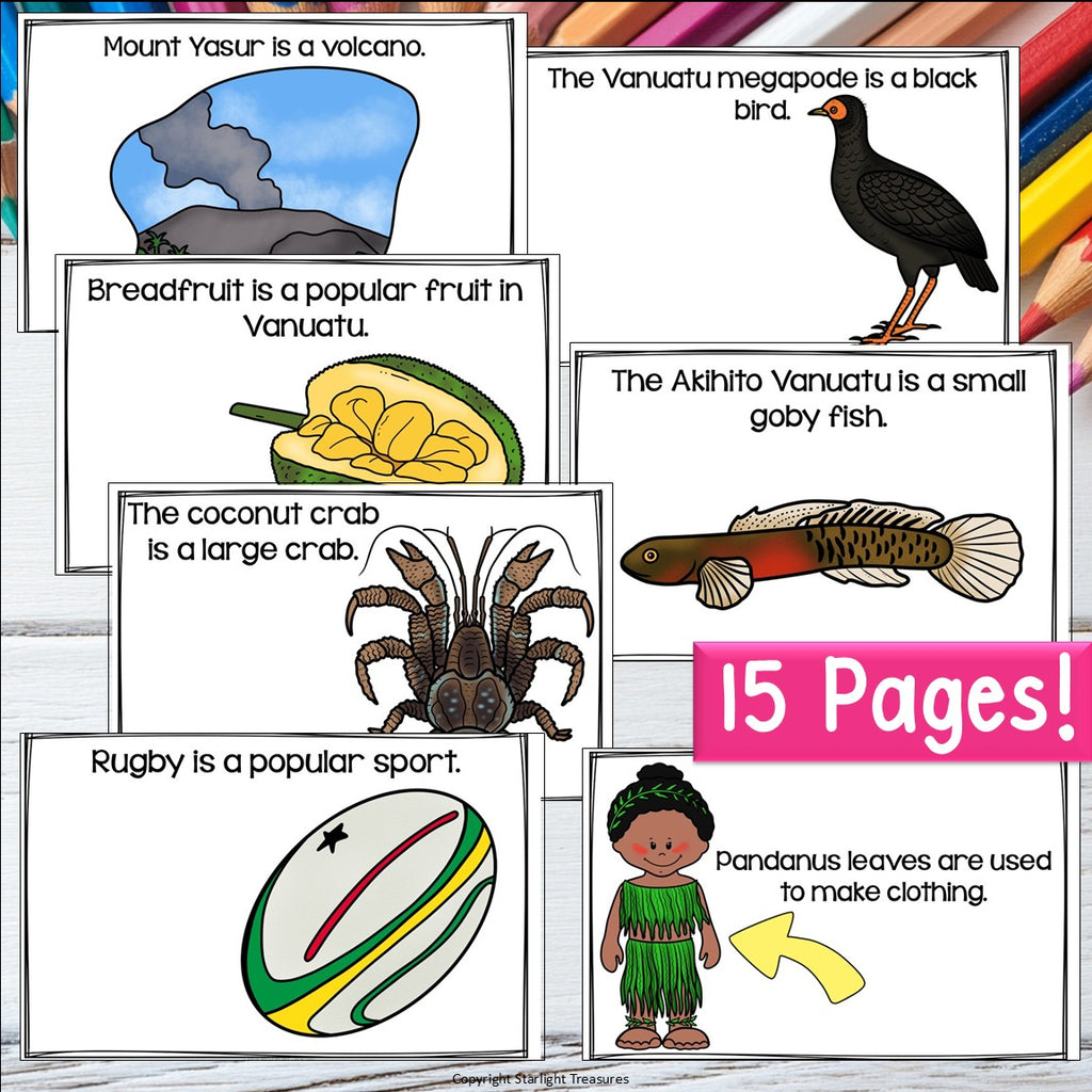 Vanuatu Mini Book for Early Readers - A Country Study, Vanuatu Country Study