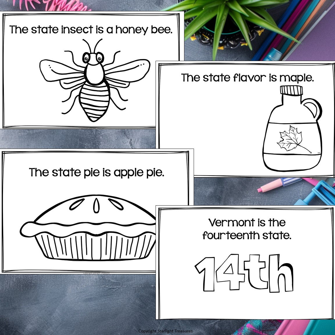 Vermont Mini Book for Early Readers - A State Study