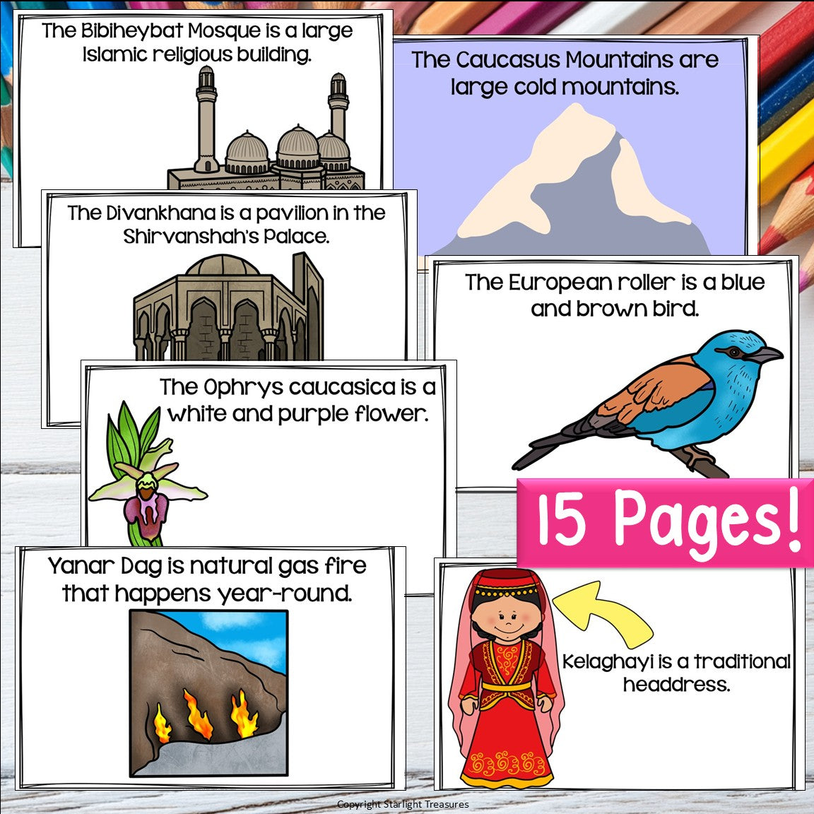Azerbaijan Mini Book for Early Readers - A Country Study, Azerbaijan Country