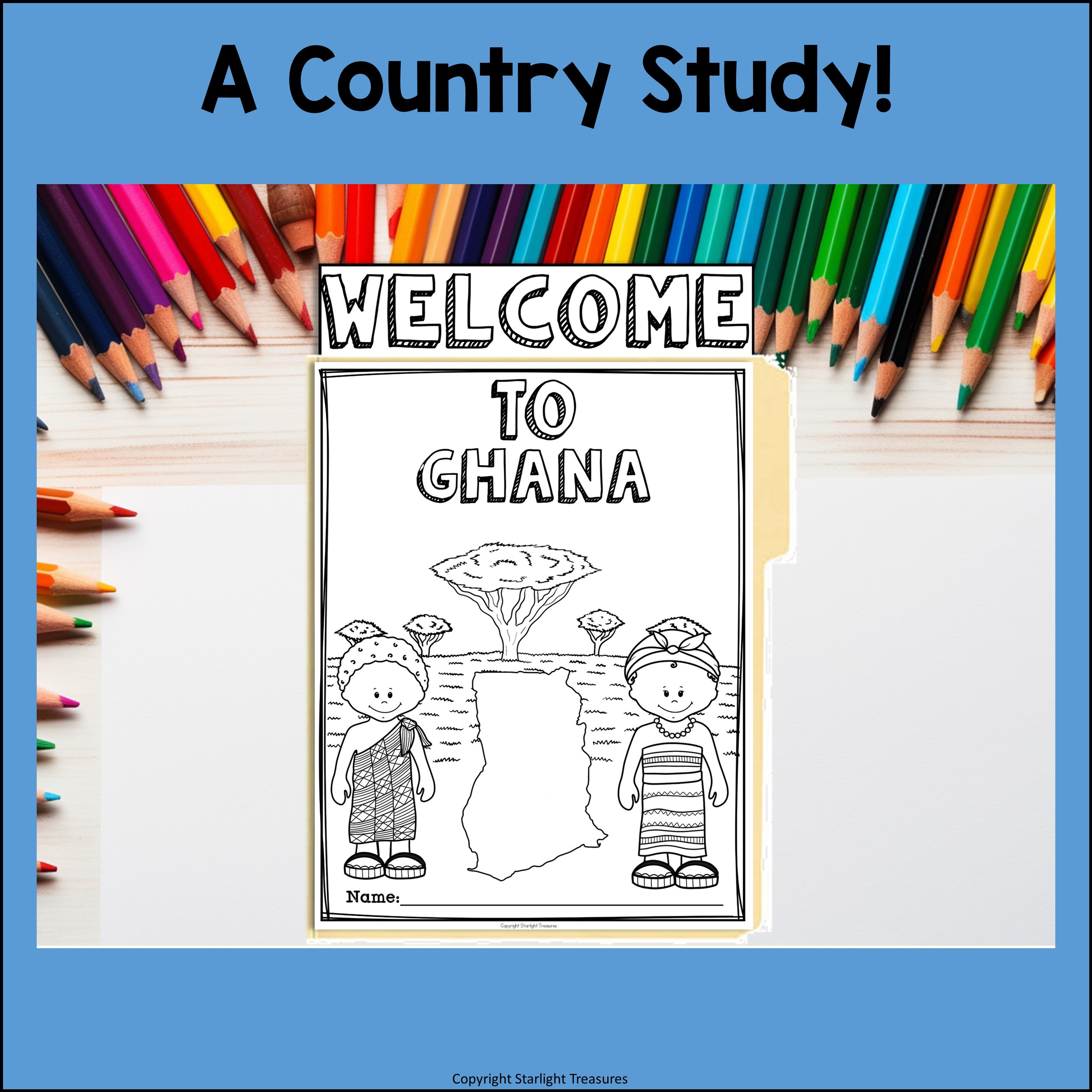 Ghana Lapbook for Early Learners - A Country Study