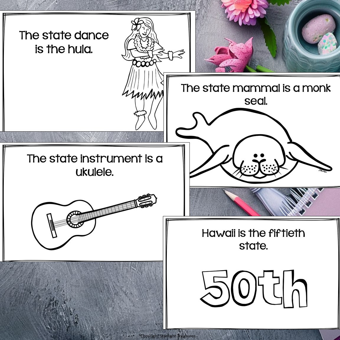 Hawaii Mini Book for Early Readers - A State Study