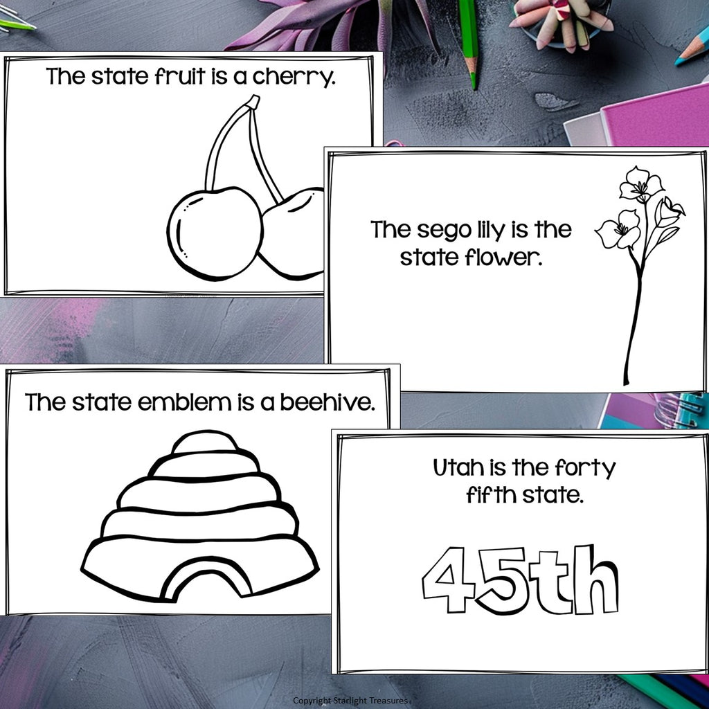 Utah Mini Book for Early Readers - A State Study