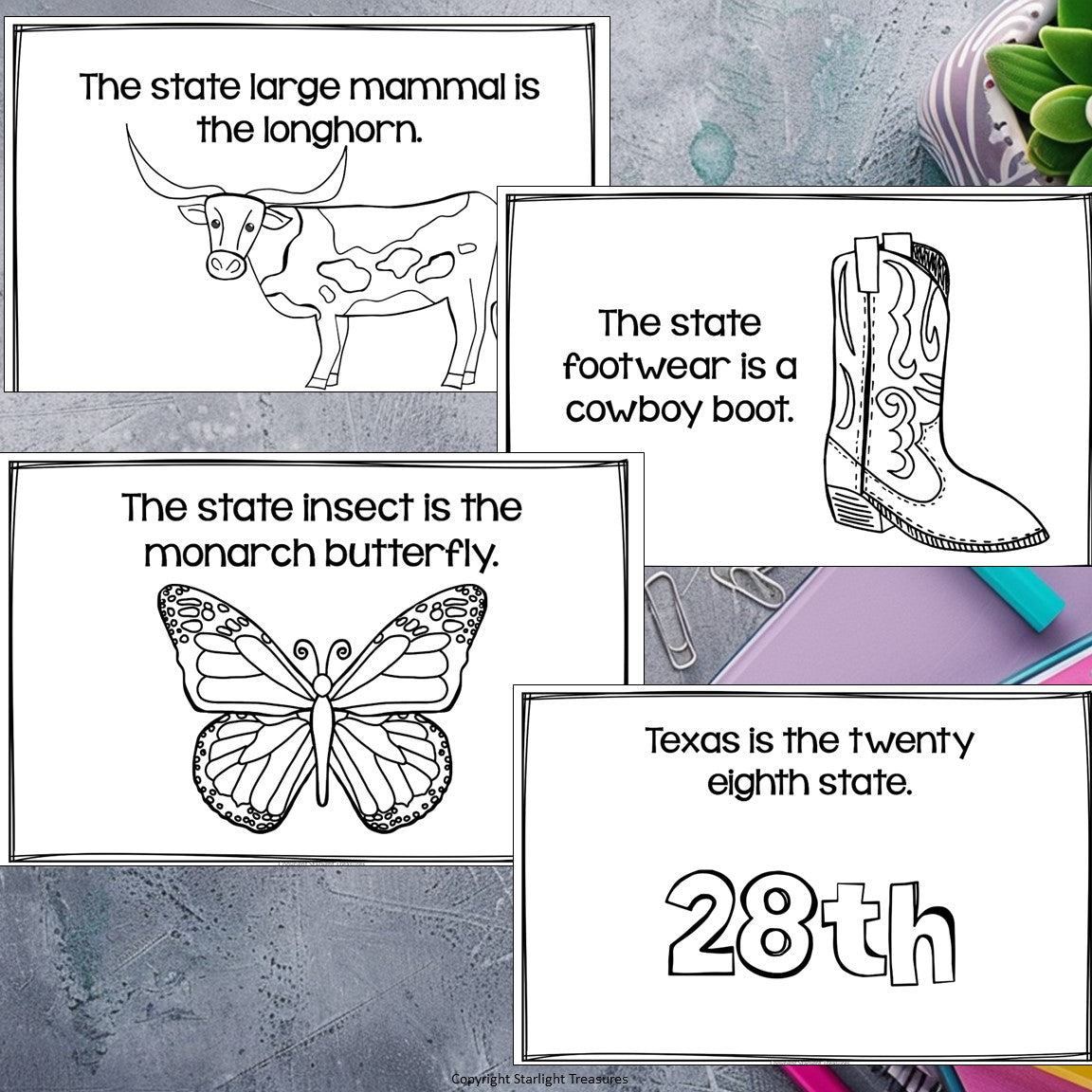 Texas Mini Book for Early Readers - A State Study
