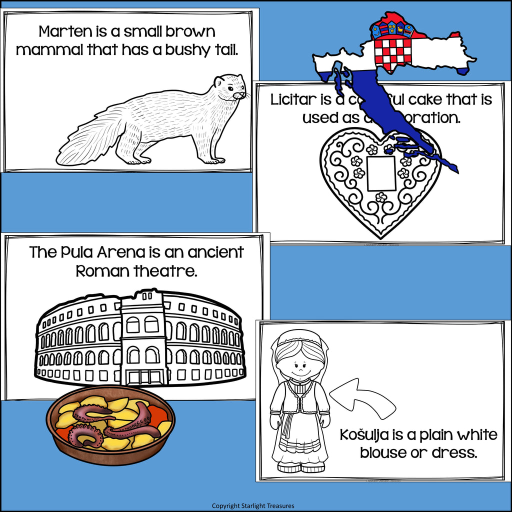 Croatia Mini Book for Early Readers - A Country Study