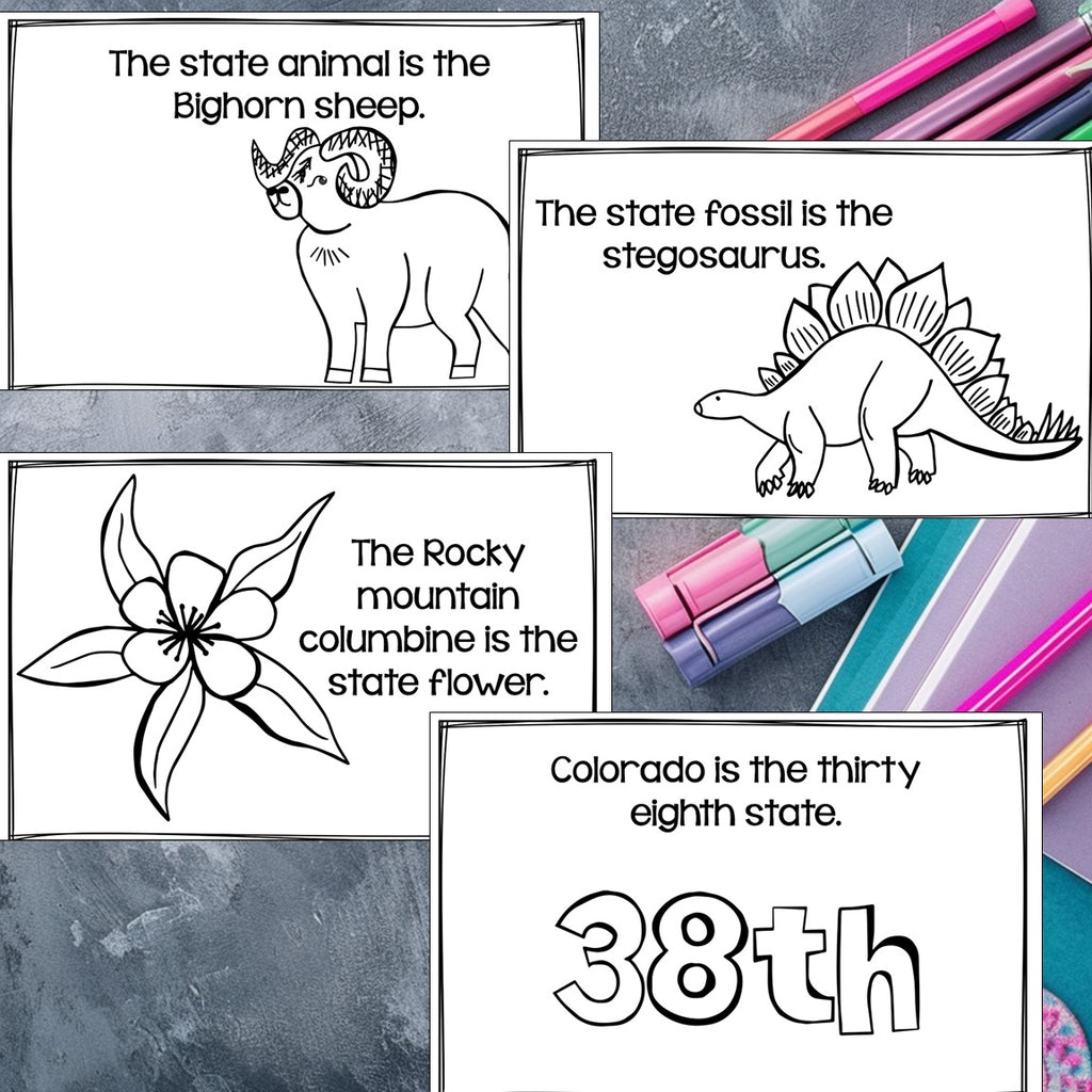 Colorado Mini Book for Early Readers - A State Study