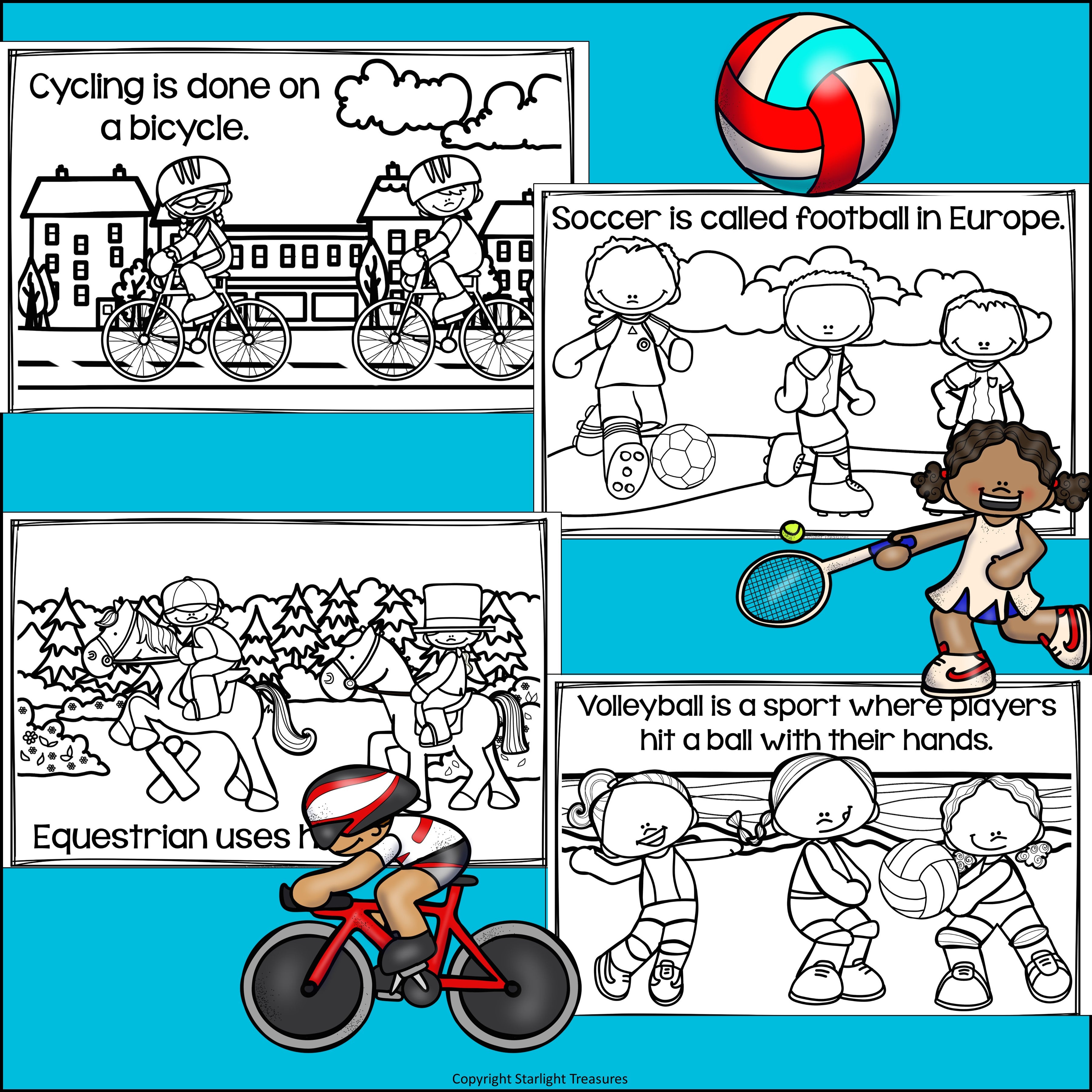 Summer Games 2024 Mini Book for Early Readers