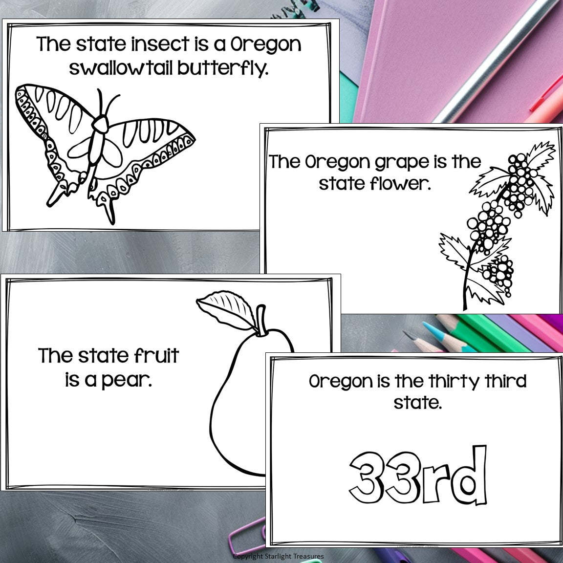 Oregon Mini Book for Early Readers - A State Study