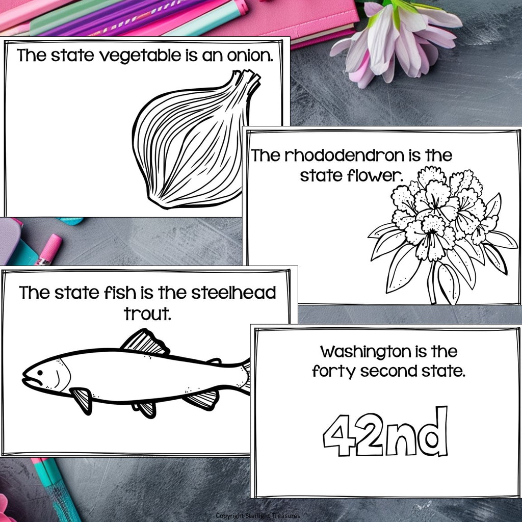 Washington Mini Book for Early Readers - A State Study