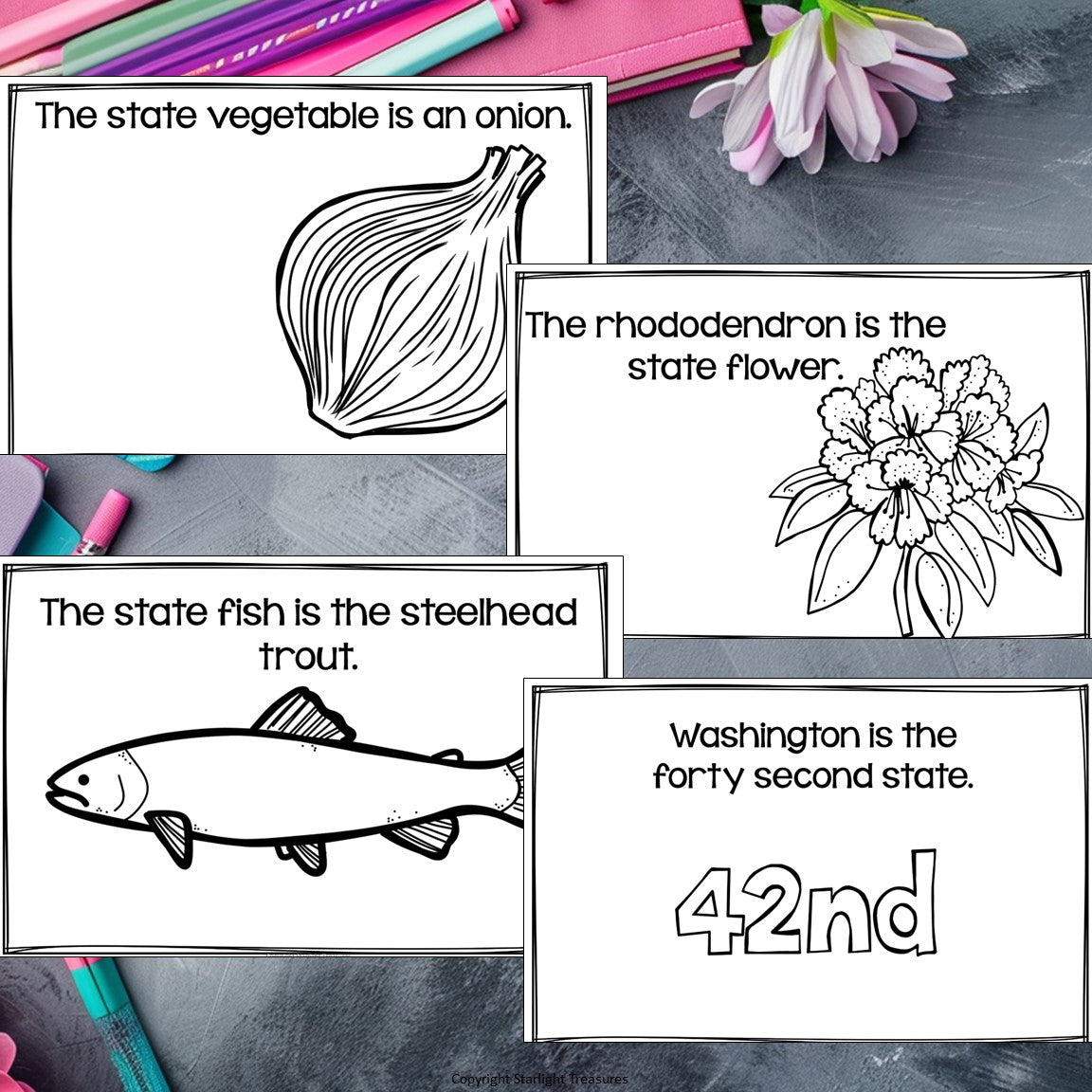 Washington Mini Book for Early Readers - A State Study