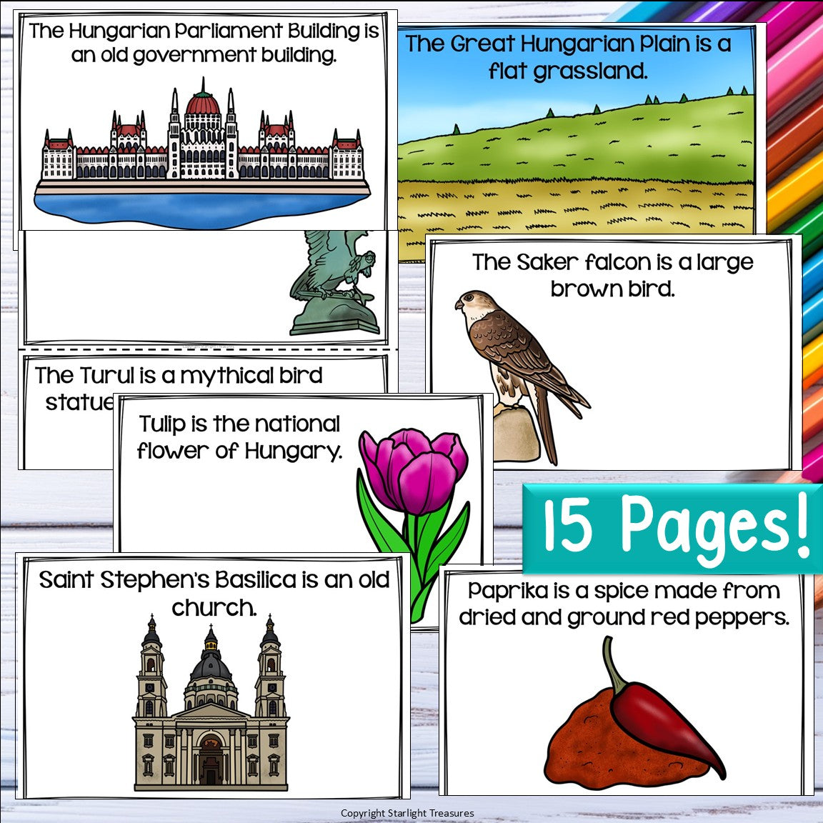 Hungary Mini Book for Early Readers - All About Hungary Country Study Unit