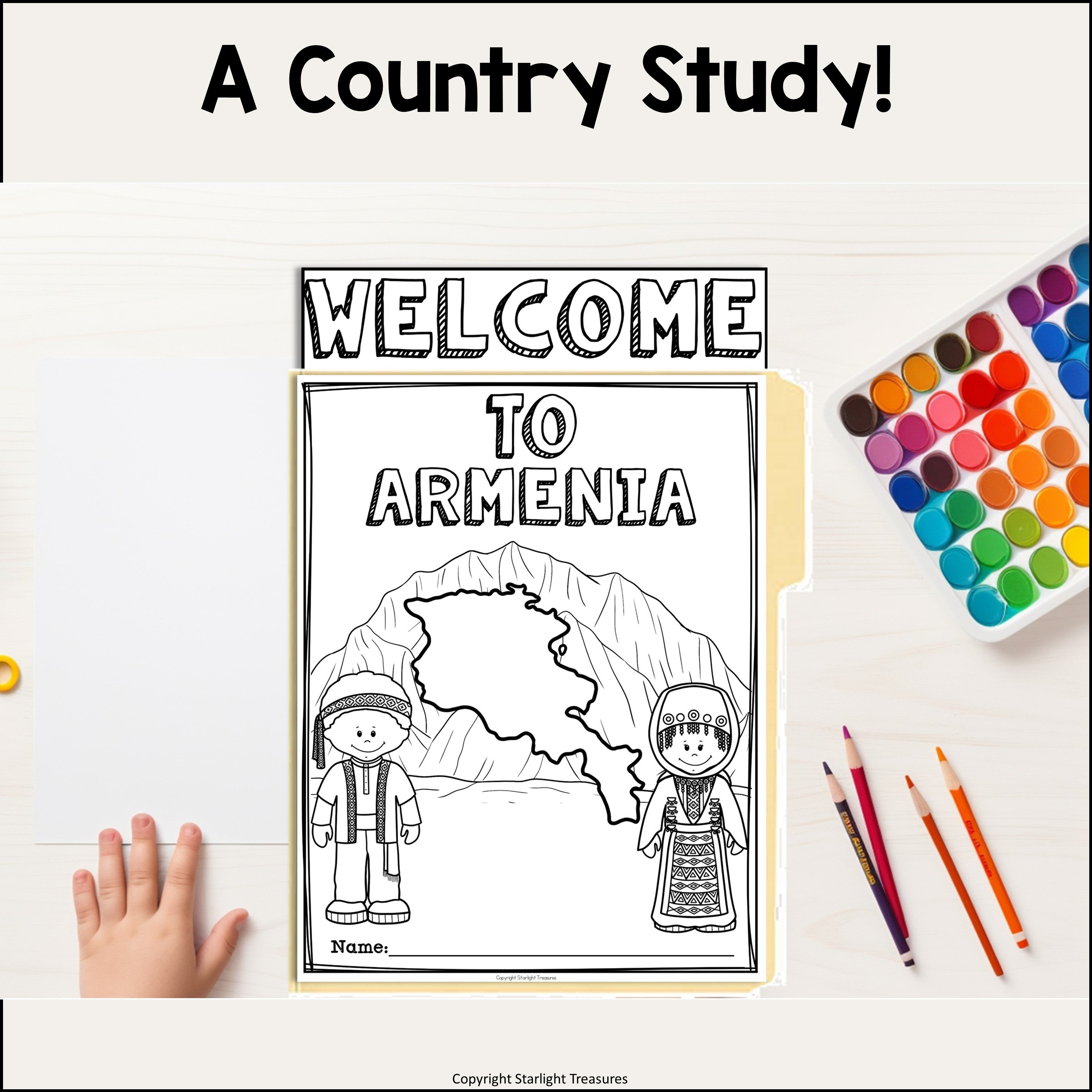Armenia Lapbook for Early Learners - A Country Study