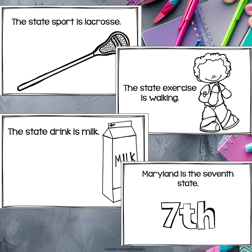 Maryland Mini Book for Early Readers - A State Study