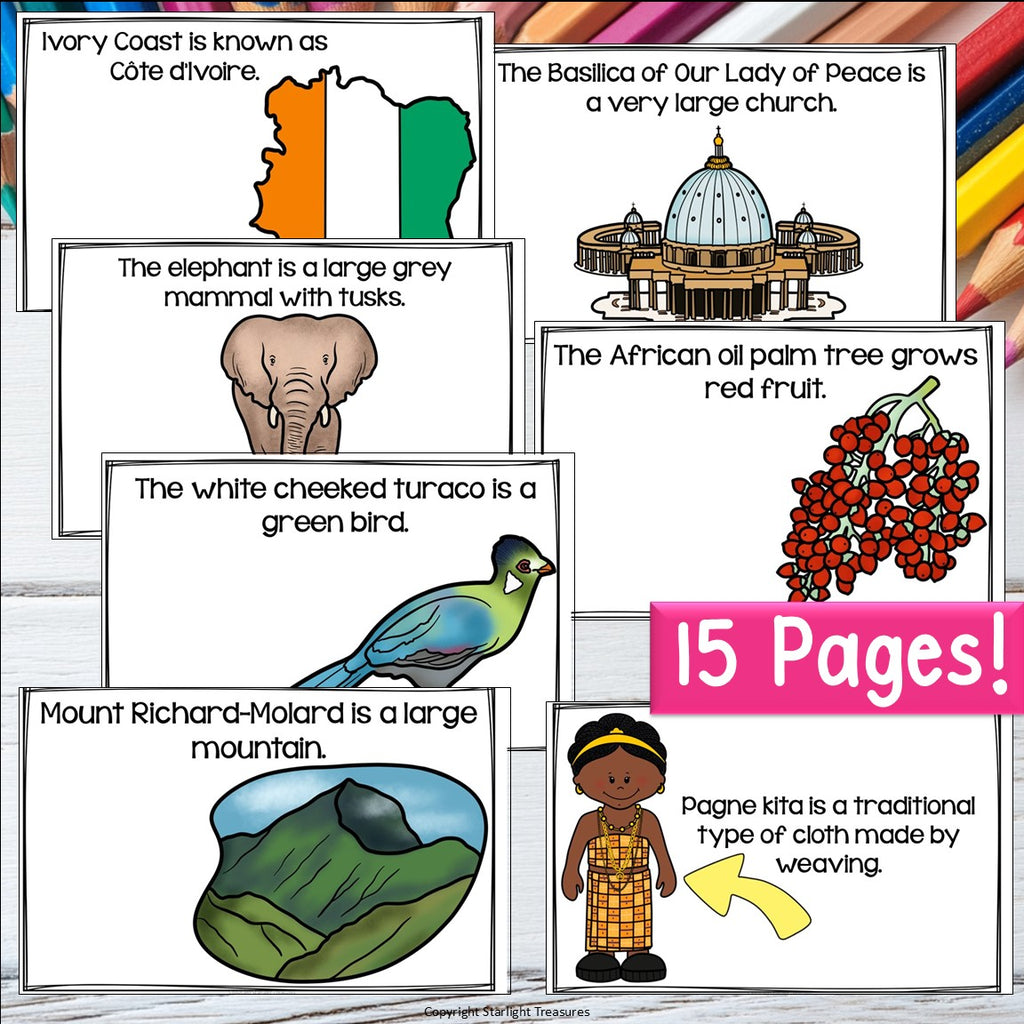 Ivory Coast Mini Book for Early Readers - A Country Study, Ivory Coast Country