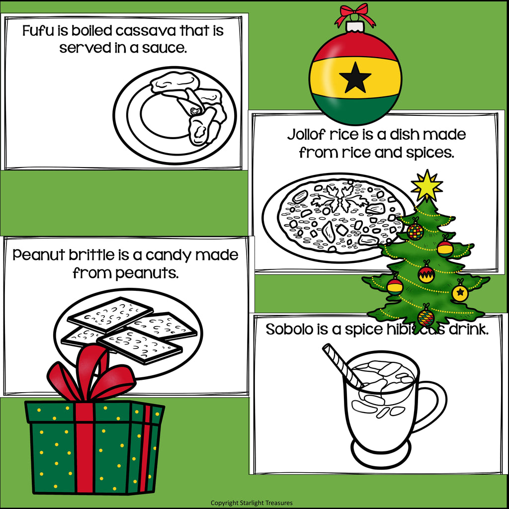 Christmas in Ghana Mini Book for Early Readers - Christmas Activities
