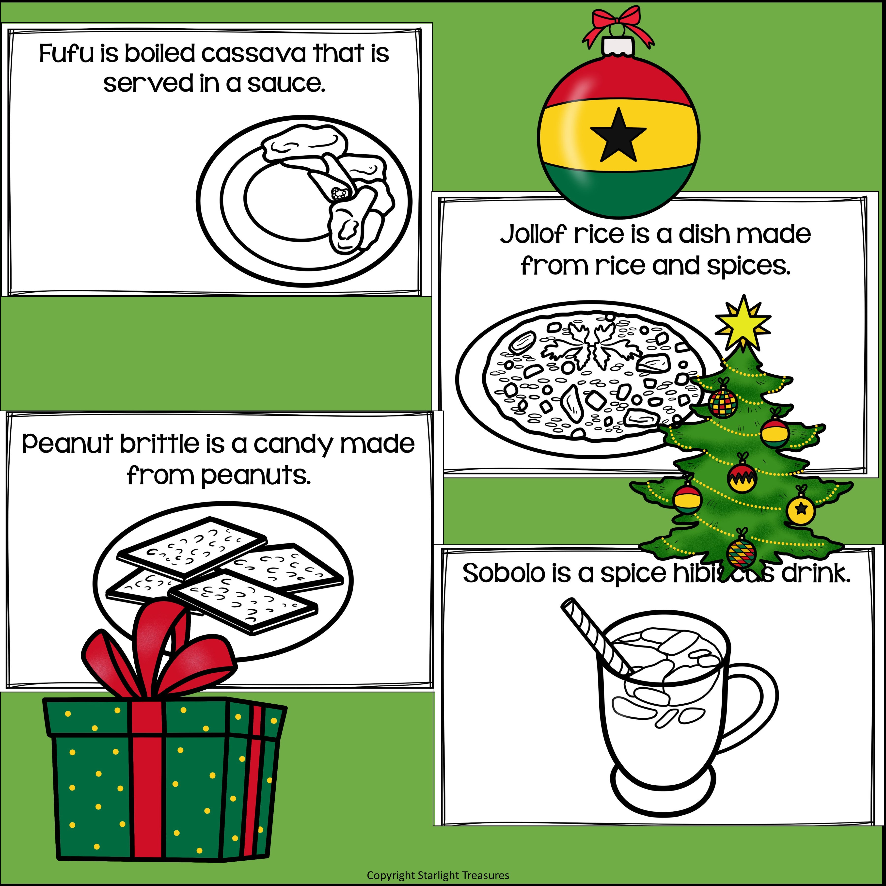 Christmas in Ghana Mini Book for Early Readers - Christmas Activities