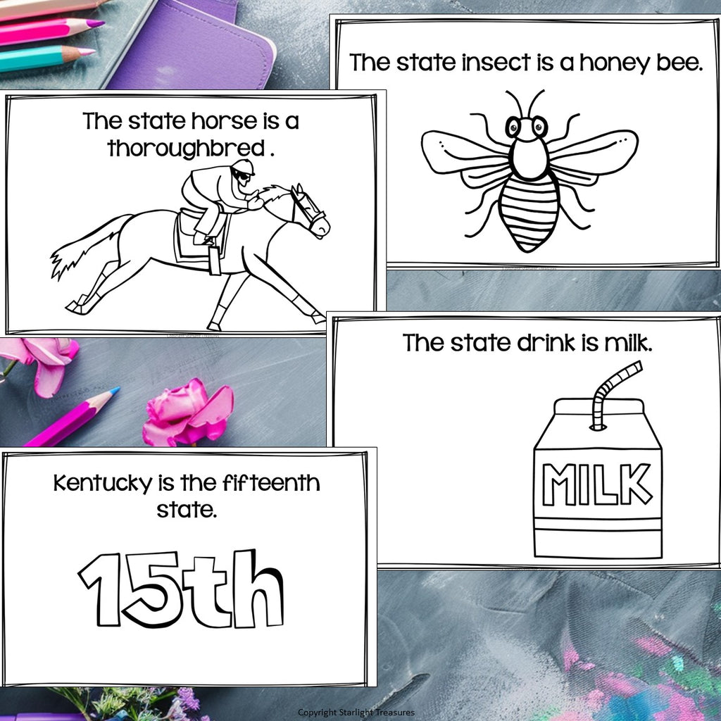Kentucky Mini Book for Early Readers - A State Study