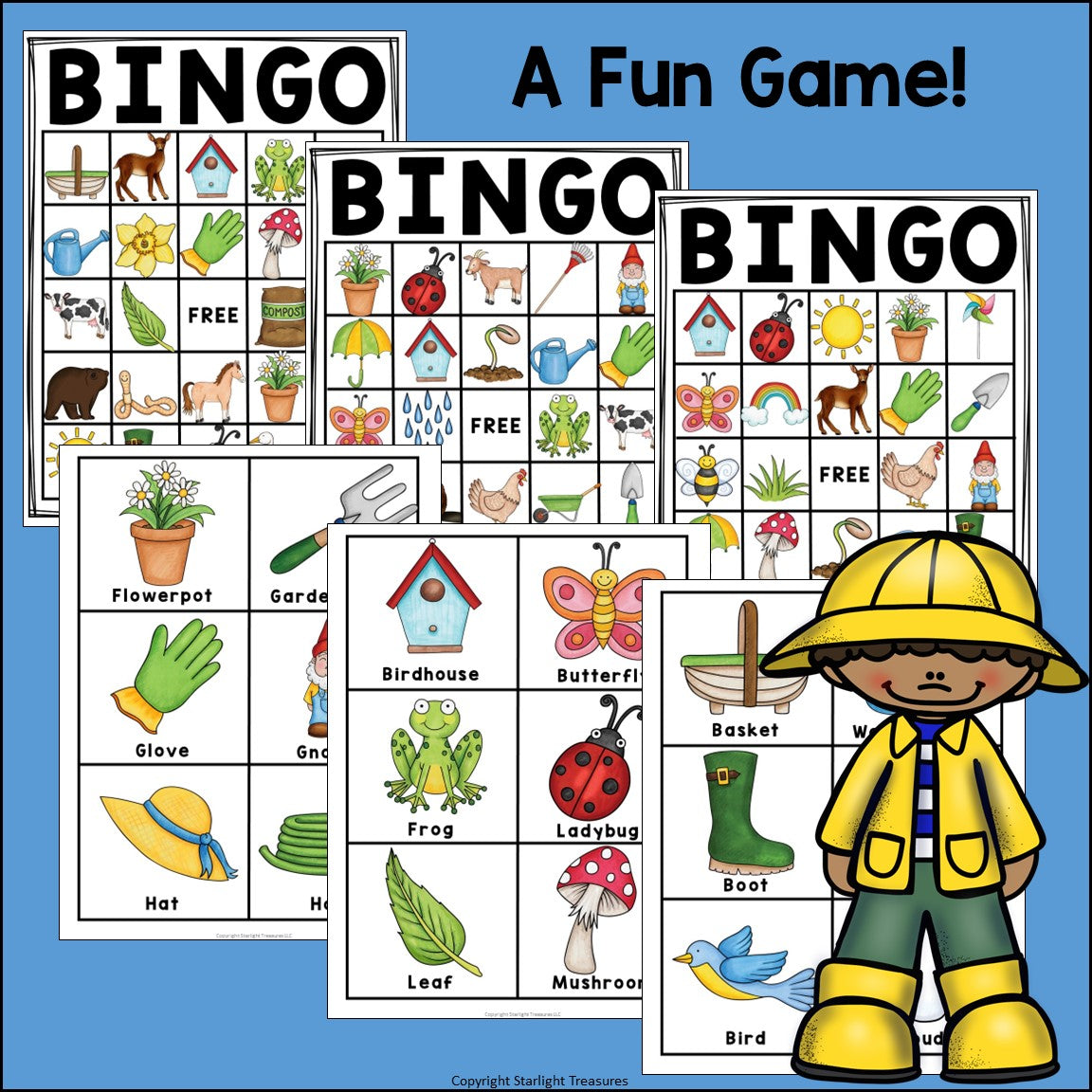Spring Bingo Cards for Early Readers - Spring Bingo FREEBIE