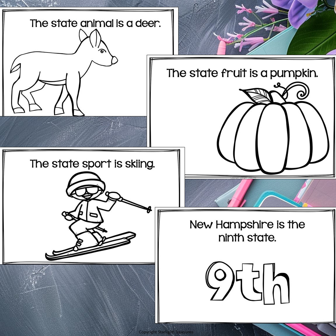 New Hampshire Mini Book for Early Readers - A State Study