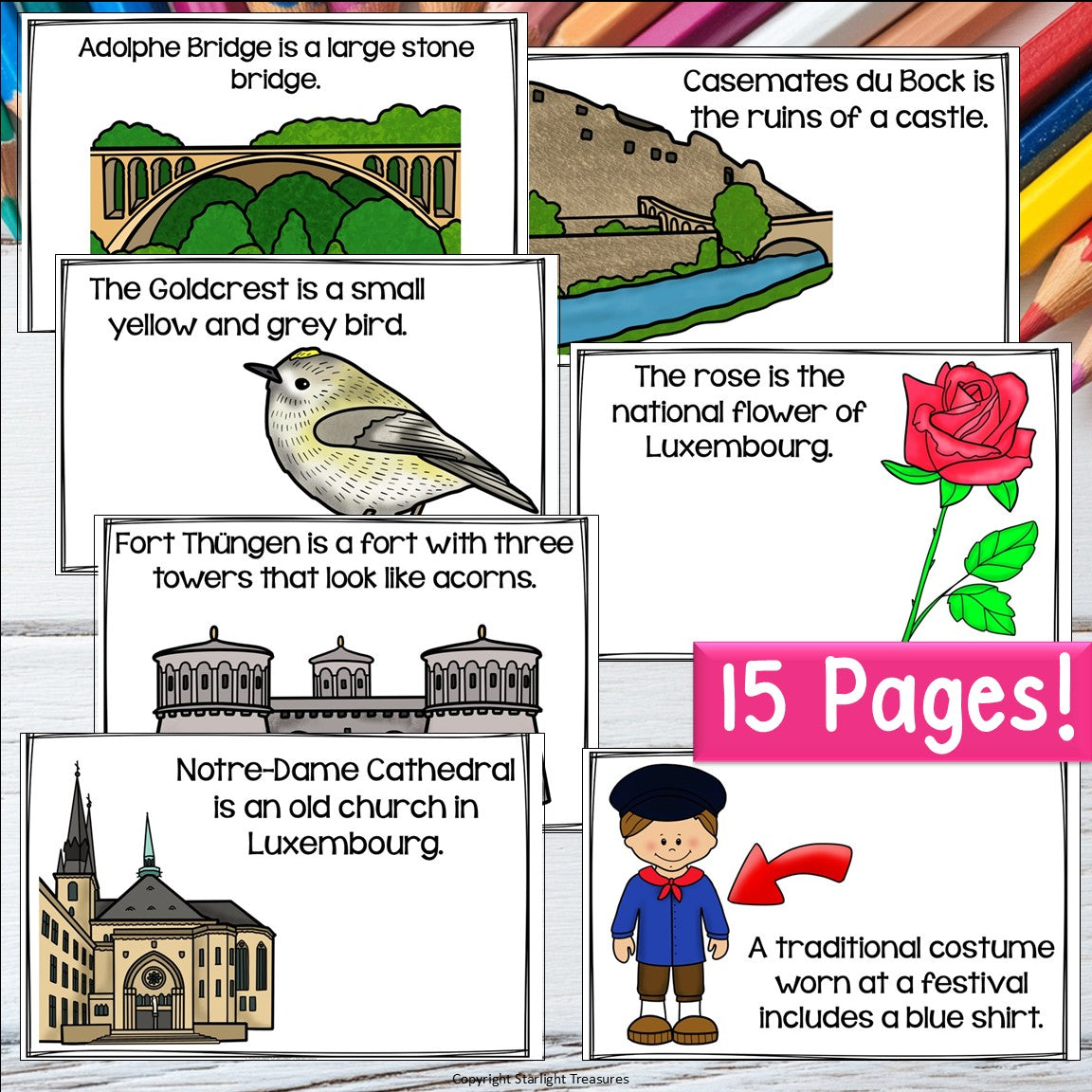 Luxembourg Mini Book for Early Readers - A Country Study, Luxembourg Country