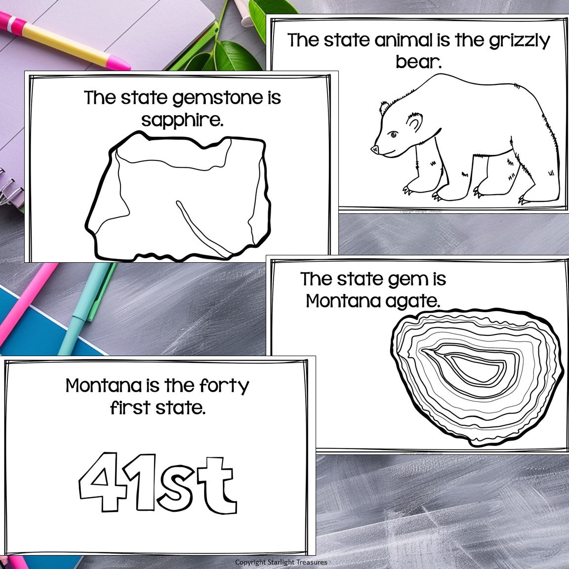 Montana Mini Book for Early Readers - A State Study