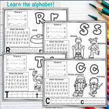 Alphabet Workbook: Worksheets A-Z Winter Olympics 2026