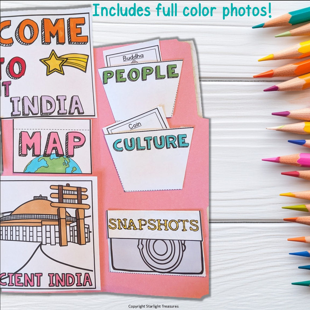 Ancient India Lapbook for Early Learners - Ancient Civilizations