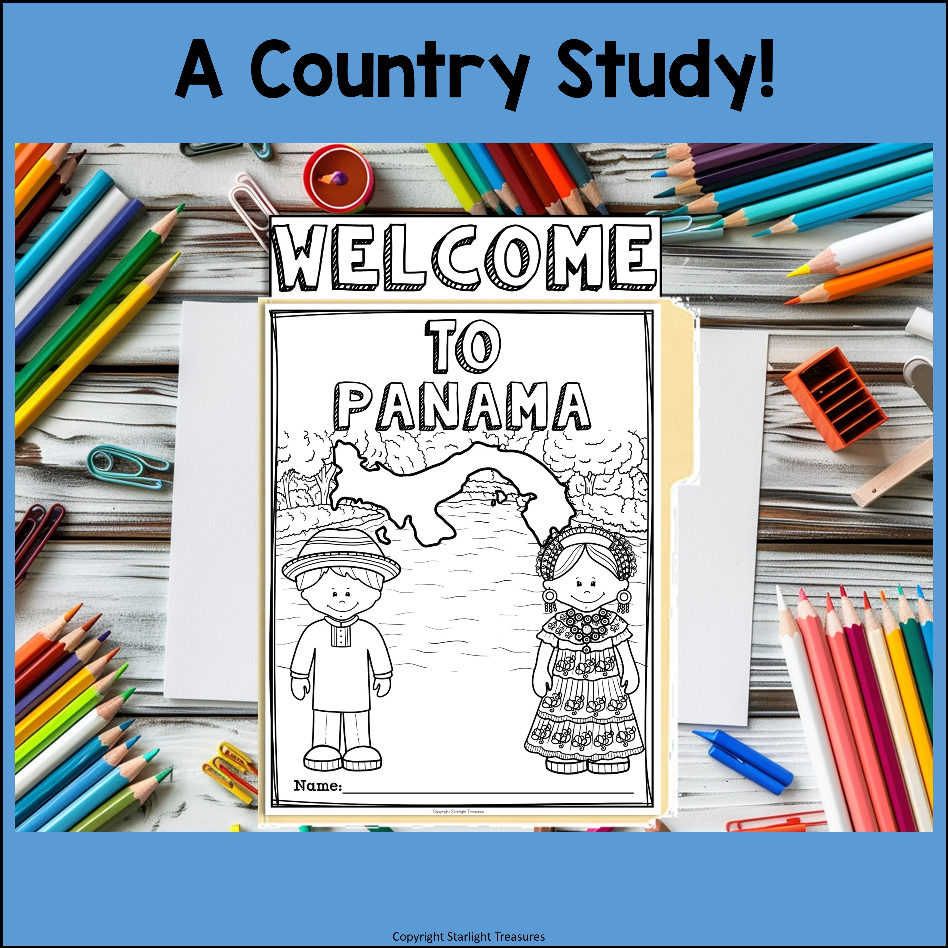 Panama Lapbook for Early Learners - A Country Study