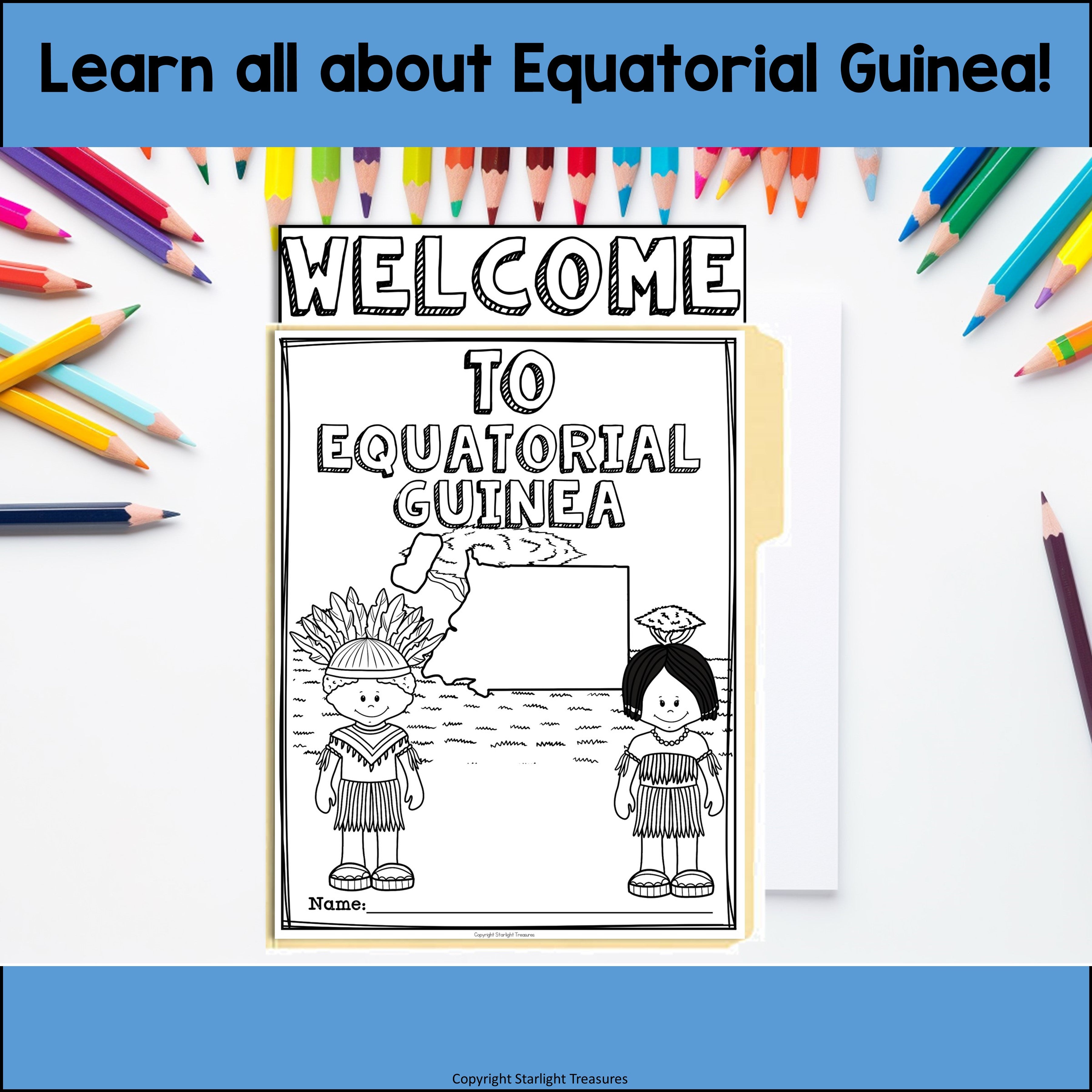 Equatorial Guinea Lapbook for Early Learners - A Country Study
