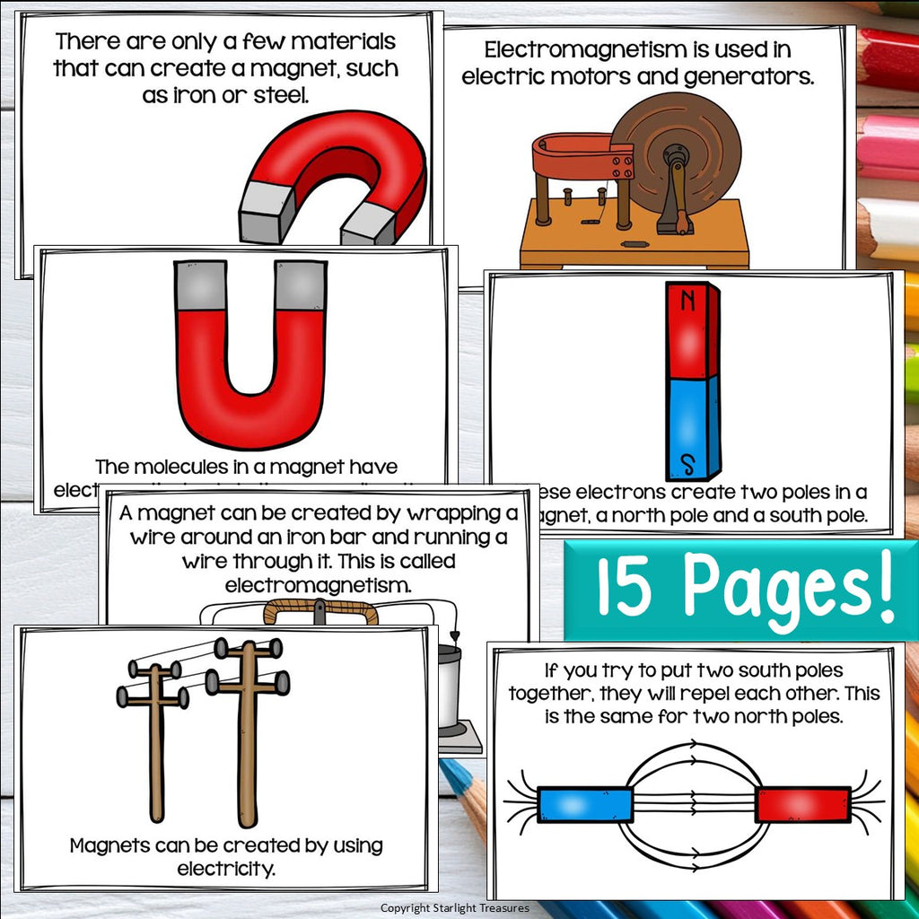 Magnetism Mini Book for Early Readers: Physical Science, Magnets