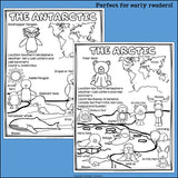 Arctic and Antarctic Animal Habitats Fact Sheets for Early Readers