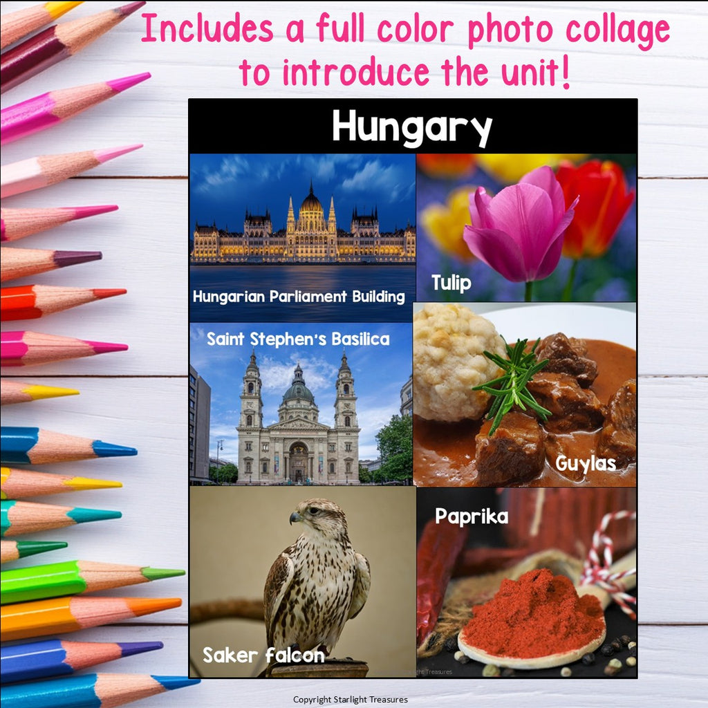 Hungary Mini Book for Early Readers - All About Hungary Country Study Unit