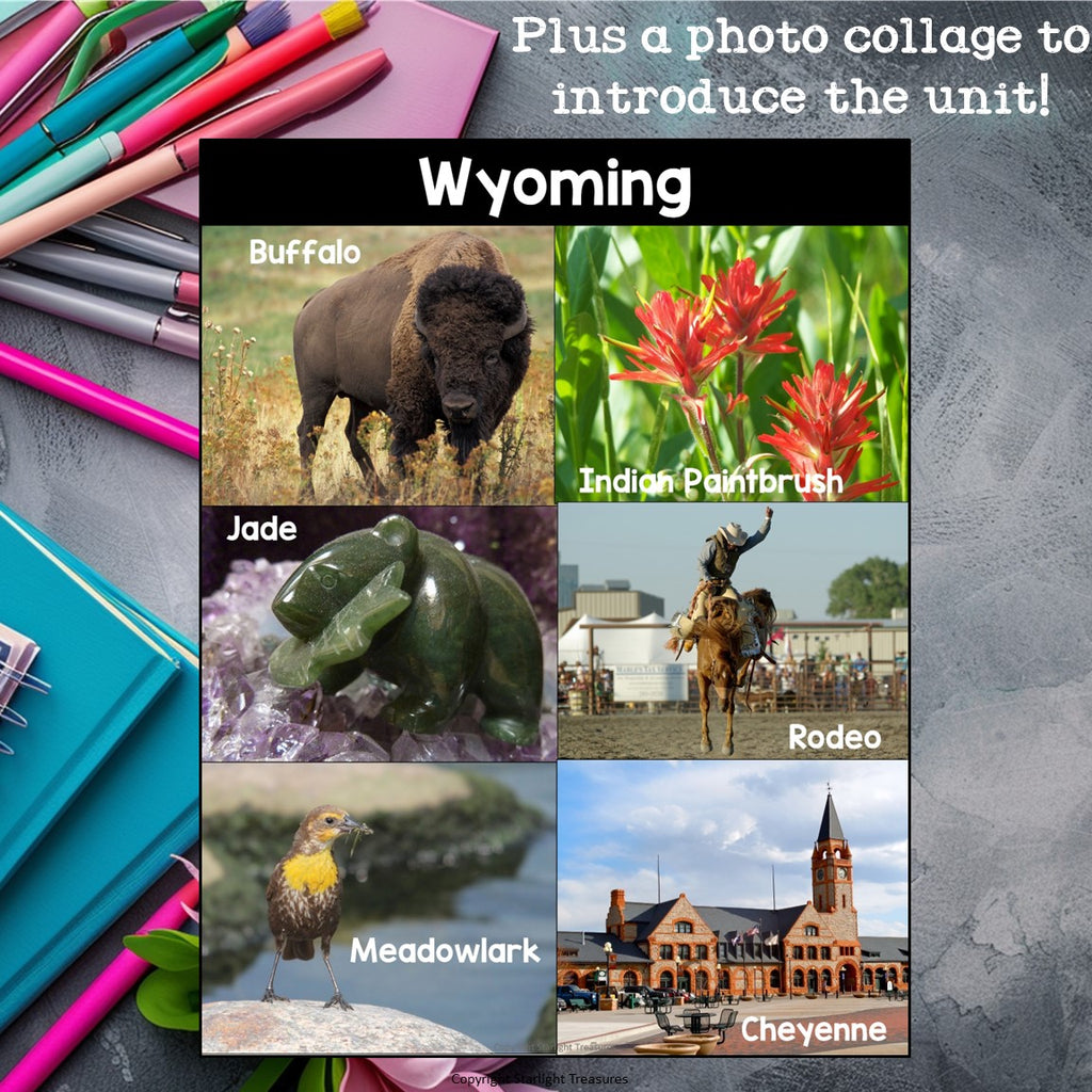 Wyoming Mini Book for Early Readers - A State Study