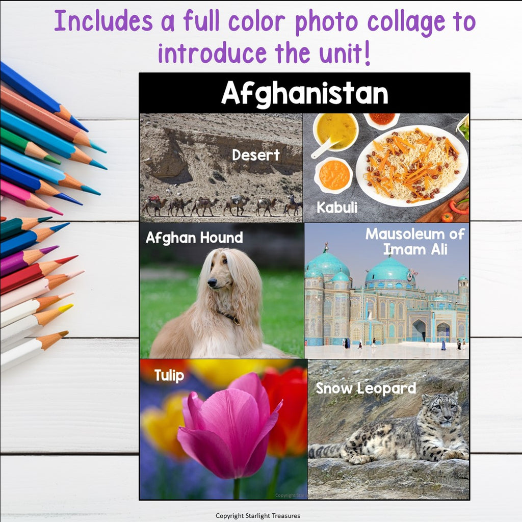 Afghanistan Mini Book for Early Readers - A Country Study