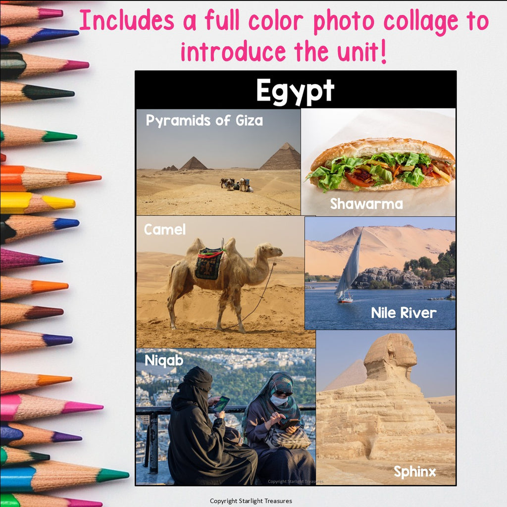Egypt Mini Book for Early Readers - A Country Study