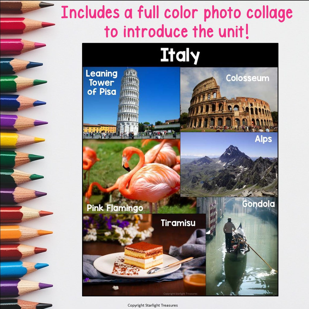 Italy Mini Book for Early Readers - A Country Study