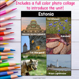 Estonia Mini Book for Early Readers - All About Estonia Country Study Unit
