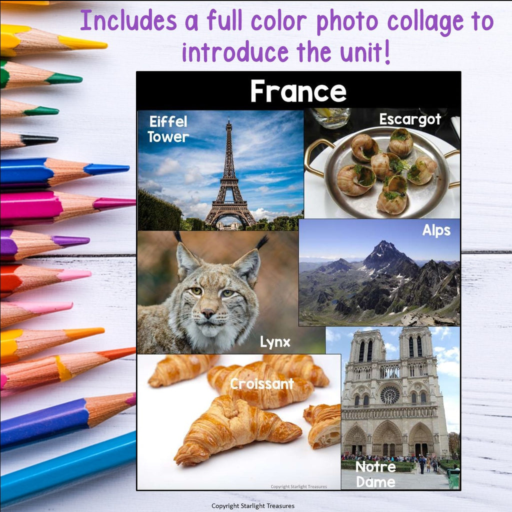 France Mini Book for Early Readers - A Country Study