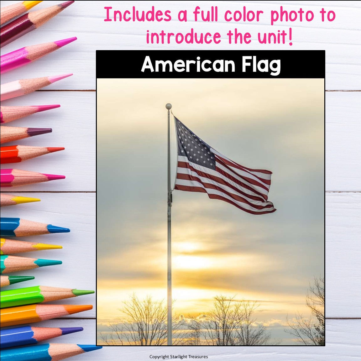 American Flag Mini Book for Early Readers: American Symbols