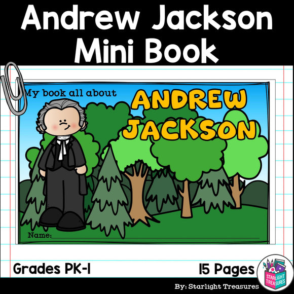 Andrew Jackson Mini Book for Early Readers: Presidents' Day