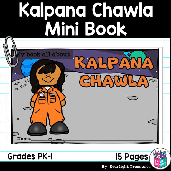 Kalpana Chawla Mini Book for Early Readers: Asian/Pacific Islander Hertiage Month