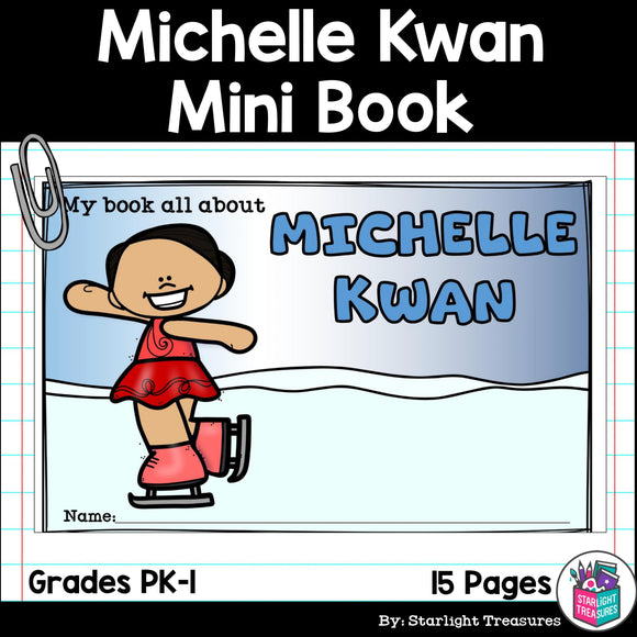Michelle Kwan Mini Book for Early Readers: Asian/Pacific Islander Heritage Month