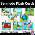 Alphabet Flash Cards for Early Readers - Country of Bermuda