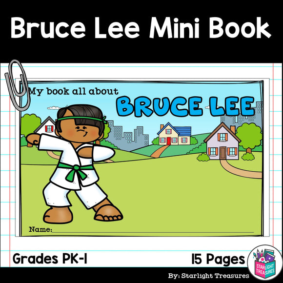 Bruce Lee Mini Book for Early Readers: Asian/Pacific Islander Heritage Month