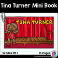 Tina Turner Mini Book for Early Readers: Women's History Month