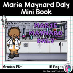 Marie Maynard Daly Mini Book for Early Readers: Women's History Month