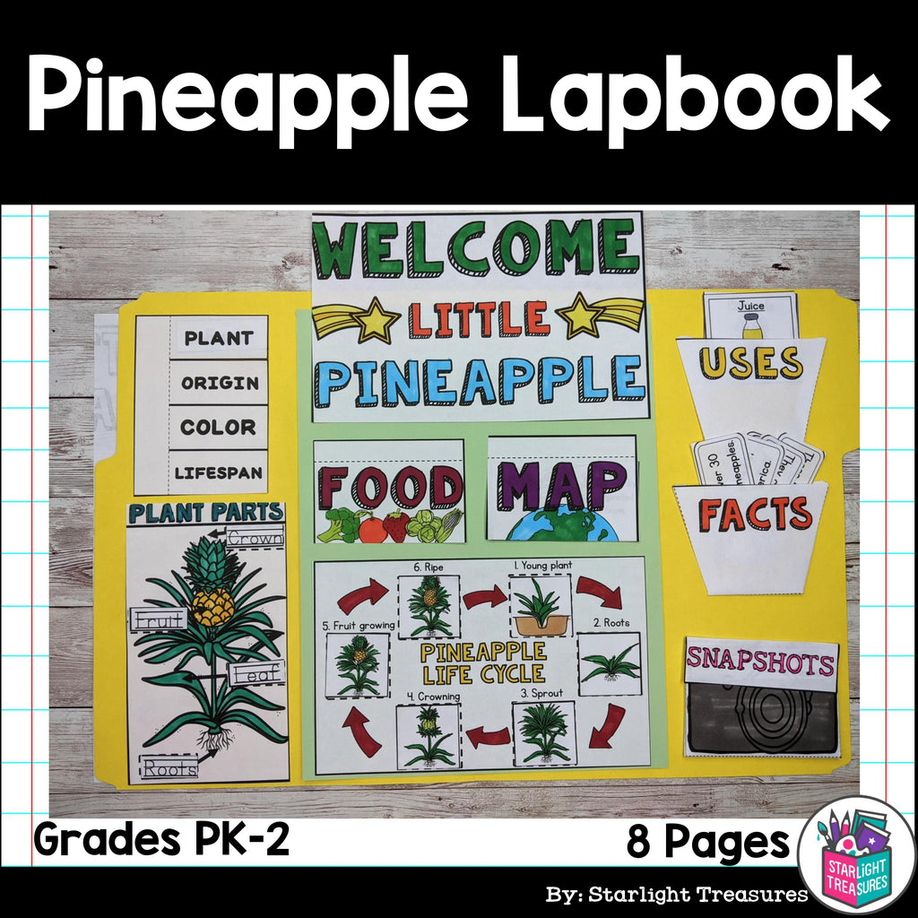 Pineapple Lapbook for Early Learners - Plant Study