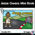 Jesse Owens Mini Book for Early Readers: Black History Month